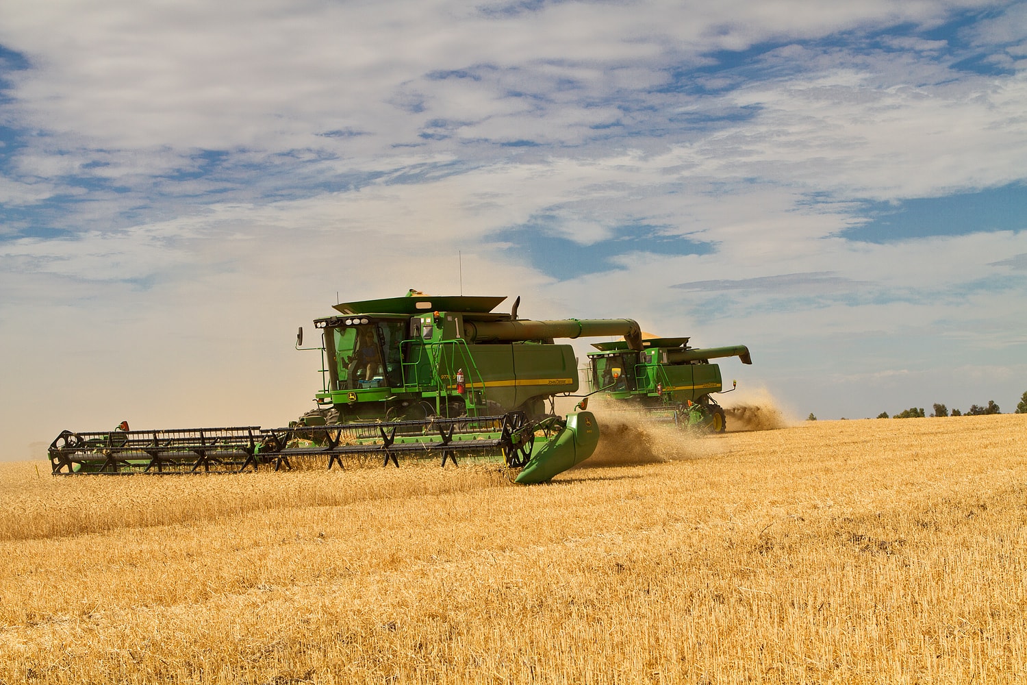 John Deere Combine Setting