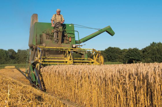 John deere combine