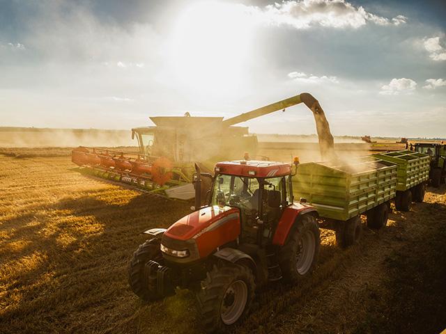 combine tractor