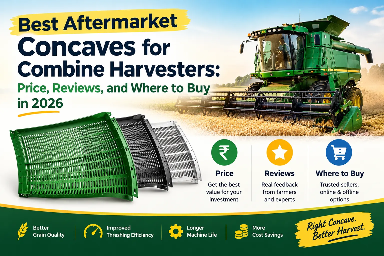Best Aftermarket Concaves for Combine Harvesters Price, Reviews, and Where to Buy in 2026